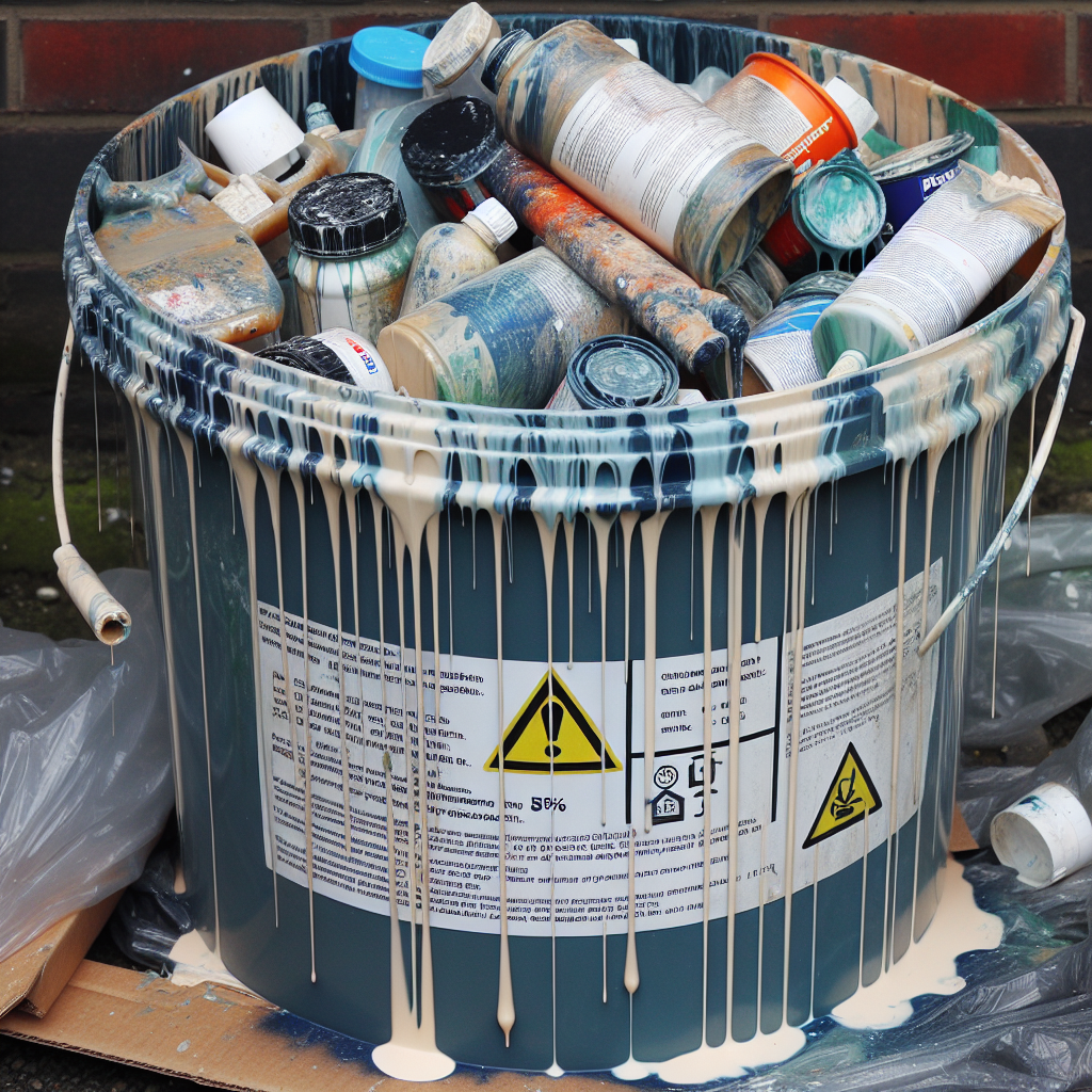 тара полиэтиленовая, загрязненная лакокрасочными материалами (содержание менее 5 %)