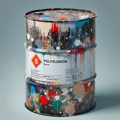 тара полиэтиленовая, загрязненная лакокрасочными материалами (содержание 5% и более)