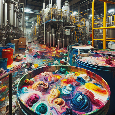 отходы зачистки оборудования производства водно дисперсионных красок