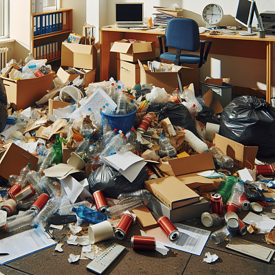 мусор от офисных и бытовых помещений организаций несортированный