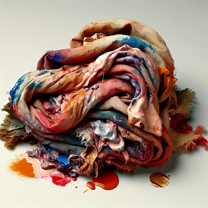 обтирочный материал, загрязненный лакокрасочными материалами (в количестве 5 % и более)