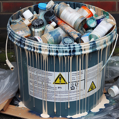 тара полиэтиленовая, загрязненная лакокрасочными материалами (содержание менее 5 %)