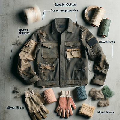 спецодежда из хлопчатобумажного и смешанных волокон, утратившая потребительские свойства, незагрязненная