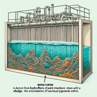 шлам гидрофильтров окрасочных камер с водяной завесой